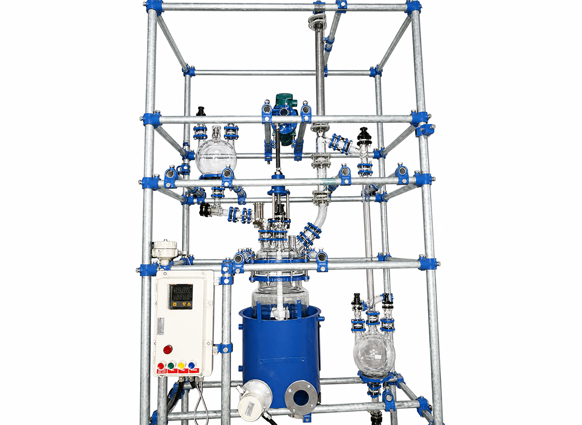GLASS ASSEMBLY WITH FLAMEPROOF OIL BATH